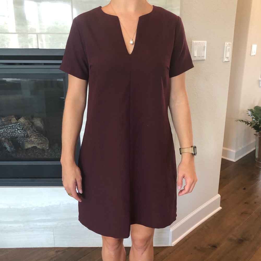 Leith Maroon Dress